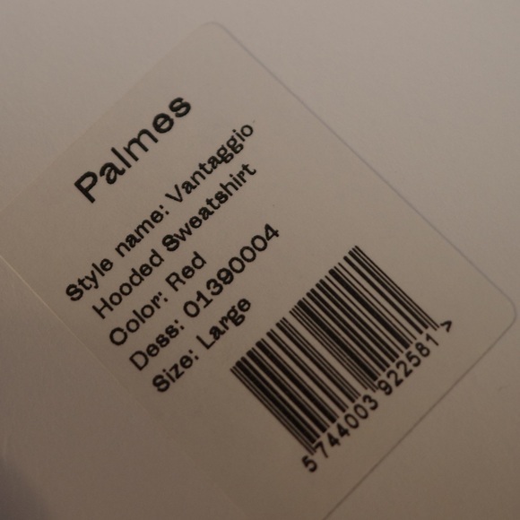 Palmes Men Vantaggio Hooded Sweatshirt 'Red' - Picture 11 of 11